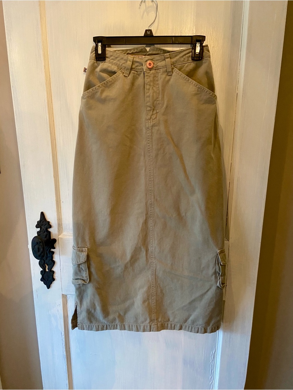 Tyte Jeans 90’s Khaki Long Cargo Skirt